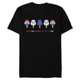 thumbnail image 1 of Star Wars Darth Vader Popsicle May the Force Be With You - Short Sleeve Blended T-Shirt for Adults - Customized-Black, 1 of 5