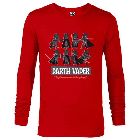 Star Wars Darth Vader Poses Together We Can Rule the Galaxy - Long Sleeve T-Shirt for Men - Customized-New Red