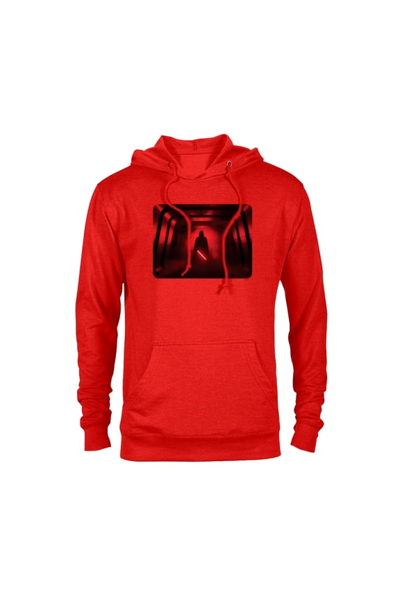 Darth Vader Red Lightsaber Shadow - Pullover Hoodie for Adults - Customized-Red