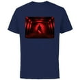 thumbnail image 1 of Star Wars Darth Vader Red Lightsaber Shadow - Short Sleeve Cotton T-Shirt for Adults - Customized-Navy, 1 of 5