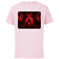 thumbnail image 1 of Star Wars Darth Vader Red Lightsaber Shadow - Short Sleeve Cotton T-Shirt for Adults - Customized-Soft Pink, 1 of 5