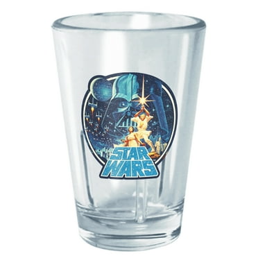 Star Wars Darth Vader Retro Circle  Tritan Shot Glass Clear 2 oz.
