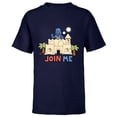 thumbnail image 1 of Star Wars Darth Vader Sand Castle Summer Beach Join Me Funny - Short Sleeve T-Shirt for Kids - Customized-Navy, 1 of 5