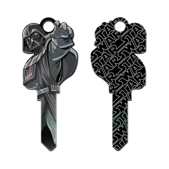 Star Wars Darth Vader Shape Key Blank  KW1 Kwikset  Licensed Decorative House Key