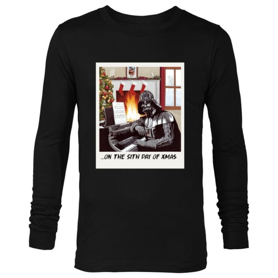 Star Wars Darth Vader Sith Day of Xmas Holiday - Long Sleeve T-Shirt for Men -Customized-Black