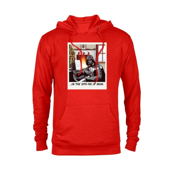 Star Wars Darth Vader Sith Day of Xmas Holiday - Pullover Hoodie for Adults -Customized-Red Heather