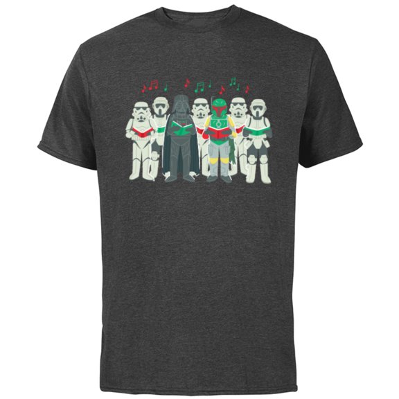 Star Wars Darth Vader Sithmas Choir Holiday - Short Sleeve Cotton T-Shirt for Adults -Customized-Charcoal
