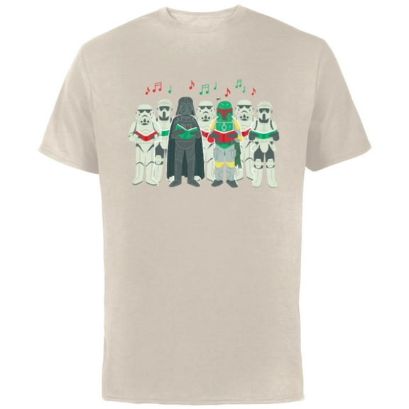 Star Wars Darth Vader Sithmas Choir Holiday - Short Sleeve Cotton T-Shirt for Adults -Customized-Natural