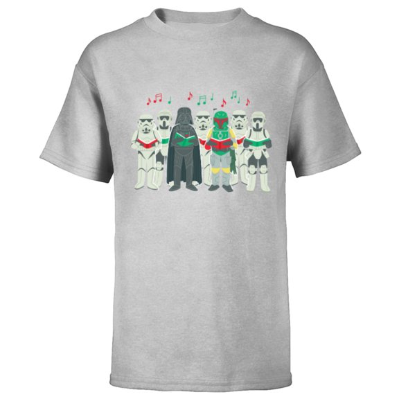 Star Wars Darth Vader Sithmas Choir Holiday - Short Sleeve T-Shirt for Kids -Customized-Athletic Heather