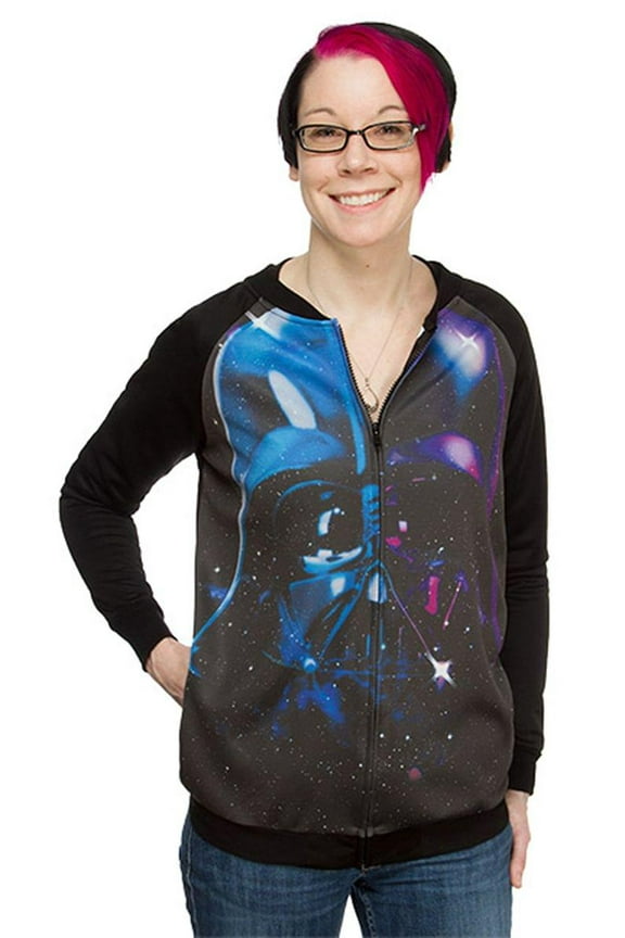 Mighty Fine Star Wars Darth Vader Space Women's Light Jacket XX-Large Female