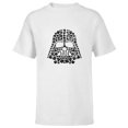 thumbnail image 1 of Star Wars Darth Vader St Patrick’s Day Shamrocks Distressed - Short Sleeve T-Shirt for Kids - Customized-White, 1 of 5
