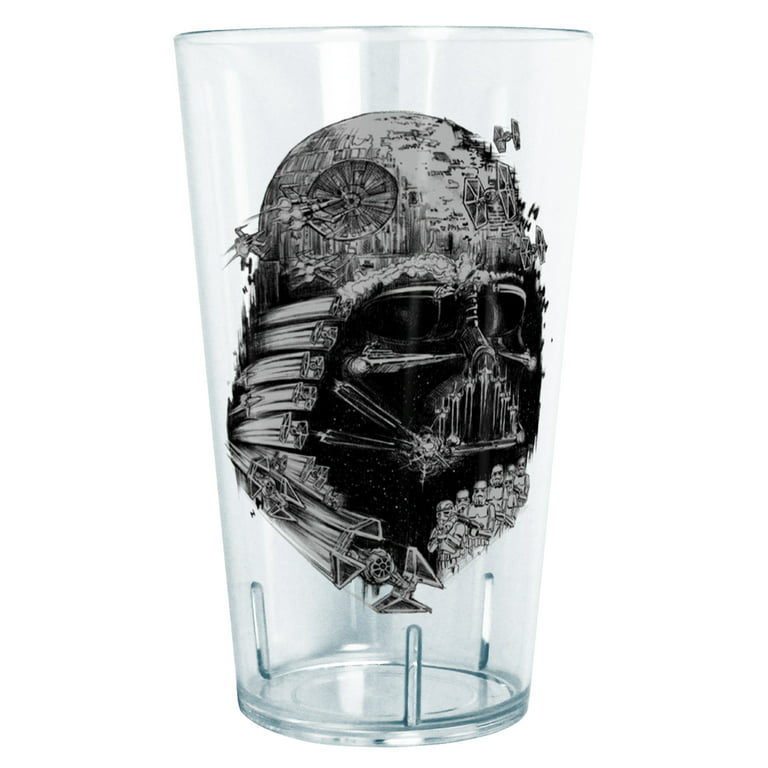 Star Wars Darth Vader Star Ship Collage Tritan Drinking Cup Clear 24 oz. 