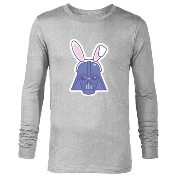 Star Wars Darth Vader Sticker Style Rabbit Ears Easter Bunny - Long Sleeve T-Shirt for Men - Customized-Athletic Heather