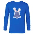 thumbnail image 1 of Star Wars Darth Vader Sticker Style Rabbit Ears Easter Bunny - Long Sleeve T-Shirt for Men - Customized-Navy, 1 of 5