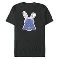 thumbnail image 1 of Star Wars Darth Vader Sticker Style Rabbit Ears Easter Bunny - Short Sleeve Blended T-Shirt for Adults - Customized-Dark Heather, 1 of 5