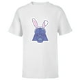 thumbnail image 1 of Star Wars Darth Vader Sticker Style Rabbit Ears Easter Bunny - Short Sleeve T-Shirt for Kids - Customized-White, 1 of 5