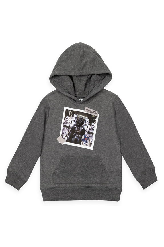 Darth Vader Stormtrooper R2-D2 Big Boys Fleece Pullover Hoodie Little Kid to Big