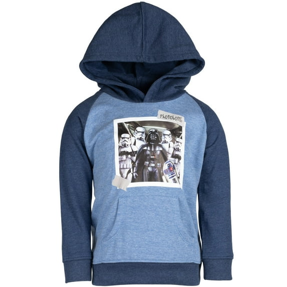 Star Wars Darth Vader Stormtrooper R2-D2 Little Boys Fleece Hoodie Toddler to Big Kid