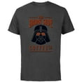 thumbnail image 1 of Star Wars Darth Vader The Dark Side Coffee Co Logo Funny - Short Sleeve Cotton T-Shirt for Adults - Customized-Charcoal, 1 of 5