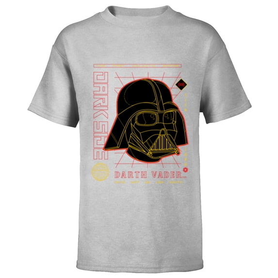 Star Wars Darth Vader The First Galactic Empire Dark Side - Short Sleeve T-Shirt for Kids - Customized-Athletic Heather