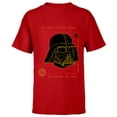 thumbnail image 1 of Star Wars Darth Vader The First Galactic Empire Dark Side - Short Sleeve T-Shirt for Kids - Customized-Red, 1 of 5