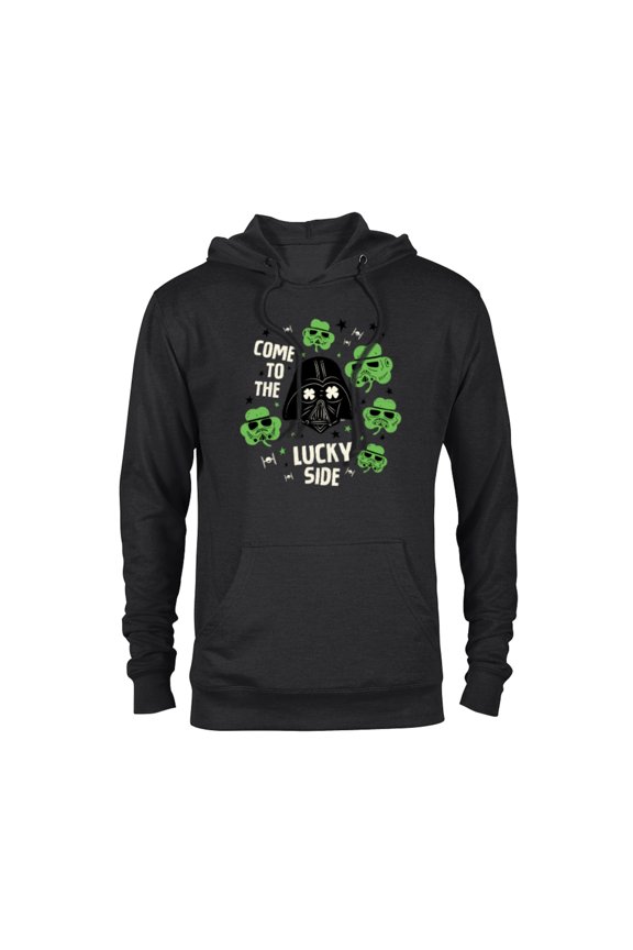 Darth Vader The Lucky Side St. Patrick’s Day - Pullover Hoodie for Adults - Customized-Black