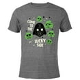thumbnail image 1 of Star Wars Darth Vader The Lucky Side St. Patrick’s Day - Short Sleeve Blended T-Shirt for Adults - Customized-Dark Heather, 1 of 5