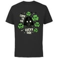 thumbnail image 1 of Star Wars Darth Vader The Lucky Side St. Patrick’s Day - Short Sleeve Cotton T-Shirt for Adults - Customized-Black, 1 of 5