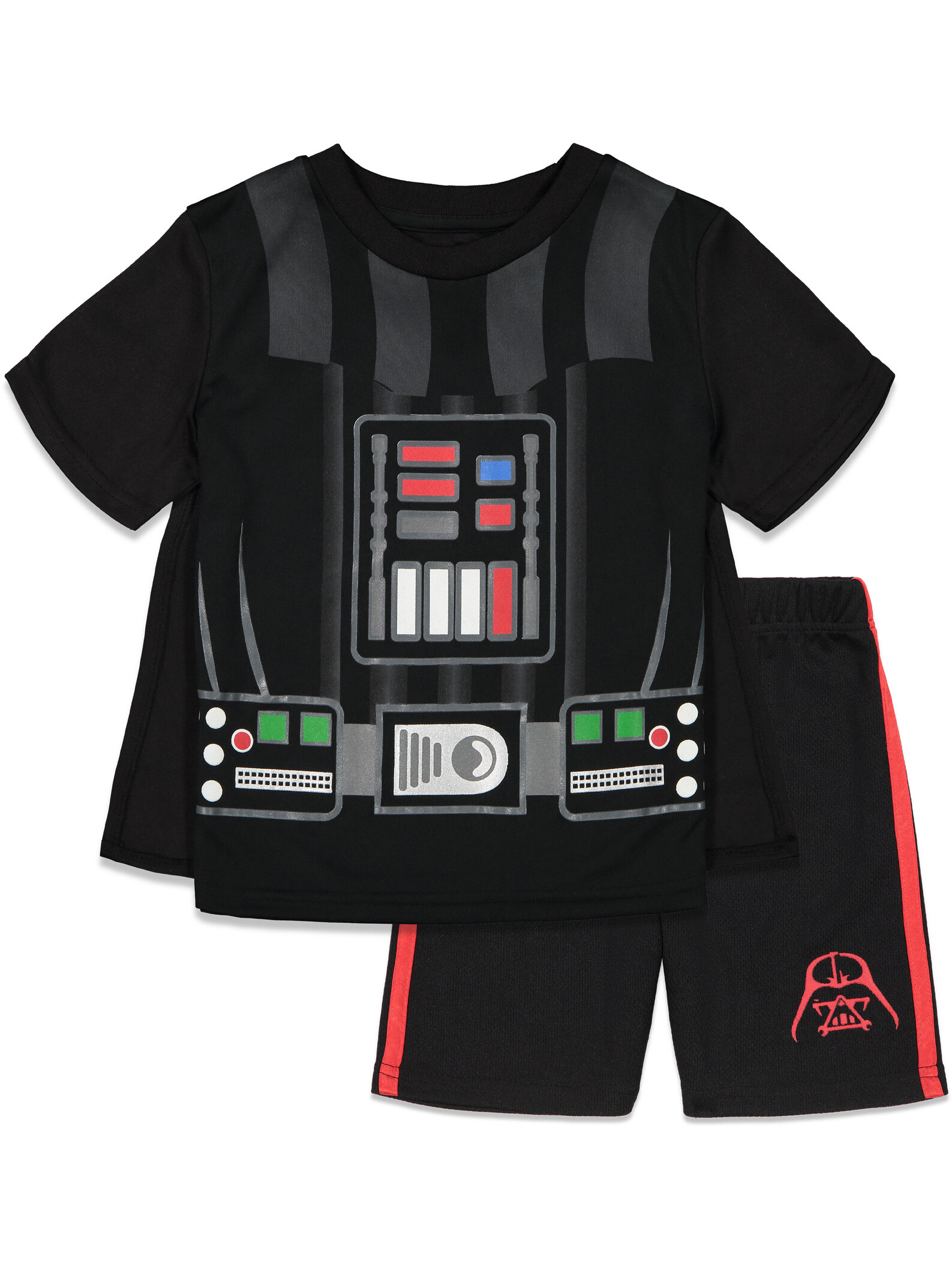 Star Wars Darth Vader Toddler Boys Costume T-Shirt Shorts and Cape 3 Piece Toddler to Big Kid - image 1 of 5