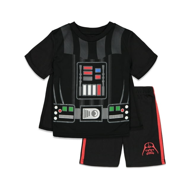 Star Wars Darth Vader Toddler Boys Costume T-Shirt Shorts and Cape 3 Piece Toddler to Big Kid