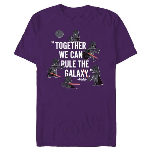 Star Wars Darth Vader Together We Can Rule The Galaxy Multi - Short Sleeve Blended T-Shirt for Adults - Customized-Purple