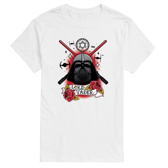 Star Wars - Darth Vader Traditional Tattoo - Men's Short Sleeve Graphic T-Shirt