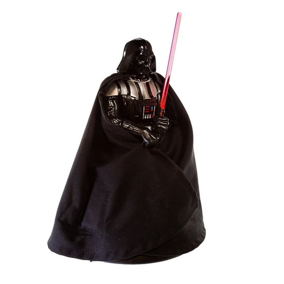 Kurt S. Adler Darth Vader LED Treetop with Timer, 12", Black