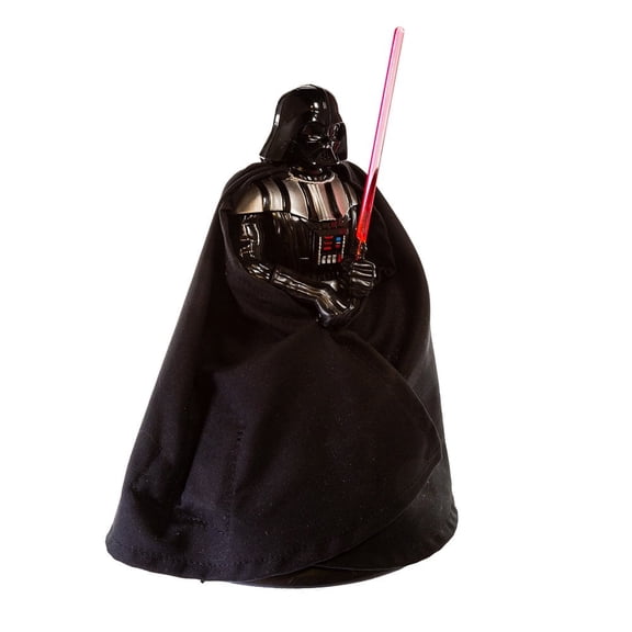 Kurt S. Adler Darth Vader LED Treetop with Timer, 12", Black