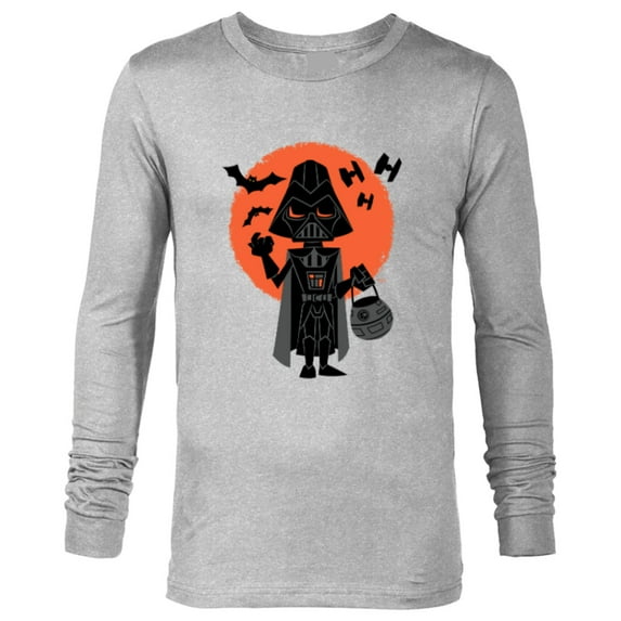 Star Wars Darth Vader Trick or Treat Halloween - Long Sleeve T-Shirt for Men - Customized-Athletic Heather