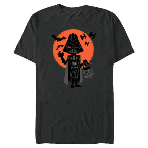 Star Wars Darth Vader Trick or Treat Halloween - Short Sleeve Blended T-Shirt for Adults - Customized-Graphite Snow Heather