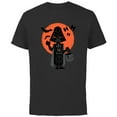 thumbnail image 1 of Star Wars Darth Vader Trick or Treat Halloween - Short Sleeve Cotton T-Shirt for Adults - Customized-Black, 1 of 5