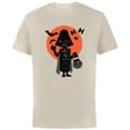 thumbnail image 1 of Star Wars Darth Vader Trick or Treat Halloween - Short Sleeve Cotton T-Shirt for Adults - Customized-Putty, 1 of 5