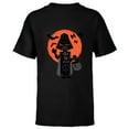 thumbnail image 1 of Star Wars Darth Vader Trick or Treat Halloween - Short Sleeve T-Shirt for Kids - Customized-Black, 1 of 5