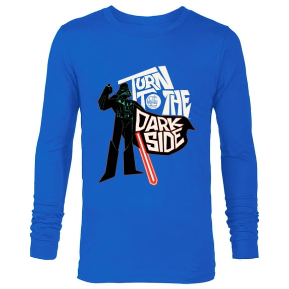Star Wars Darth Vader Turn to the Dark Side Bold - Long Sleeve T-Shirt for Men - Customized-Navy