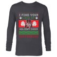 thumbnail image 1 of Star Wars Darth Vader Ugly Christmas Sweater - Long Sleeve T-Shirt for Men - Customized-Charcoal Heather, 1 of 5