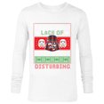 thumbnail image 1 of Star Wars Darth Vader Ugly Christmas Sweater - Long Sleeve T-Shirt for Men - Customized-White, 1 of 5