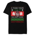 thumbnail image 1 of Star Wars Darth Vader Ugly Christmas Sweater - Short Sleeve Blended T-Shirt for Adults - Customized-Black, 1 of 5