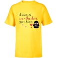 thumbnail image 1 of Star Wars Darth Vader Valentine Want to In-Vader Your Heart - Short Sleeve T-Shirt for Kids - Customized-Yellow, 1 of 5