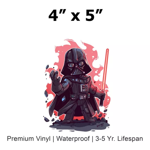 Star Wars Decals Set – 3 Premium Aufkleber (Yoda, Star Wars Logo, X Wing) Für Laptop, Auto, Wasserflaschen