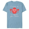thumbnail image 1 of Star Wars Darth Vader Want to In-Vader Your Heart Valentine - Short Sleeve Blended T-Shirt for Adults - Customized-Ocean Blue, 1 of 5