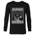 thumbnail image 1 of Star Wars Darth Vader Warning Choking Hazard - Long Sleeve T-Shirt for Men -Customized-Black, 1 of 5