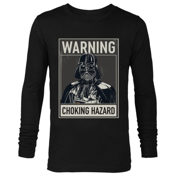 Star Wars Darth Vader Warning Choking Hazard - Long Sleeve T-Shirt for Men -Customized-Black