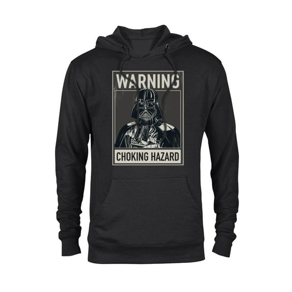 Star Wars Darth Vader Warning Choking Hazard - Pullover Hoodie for Adults -Customized-Black