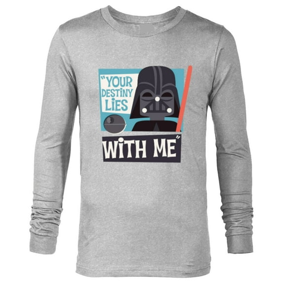 Star Wars Darth Vader Your Destiny Lies With Me Stylized - Long Sleeve T-Shirt for Men - Customized-Athletic Heather